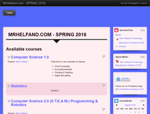 Tablet Screenshot of mrhelfand.com